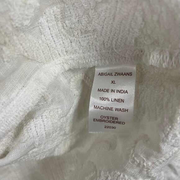 NWT $374 Abigail Zwaans St. Tropez Embroidered Tunic Dress Large - Picture 6 of 7